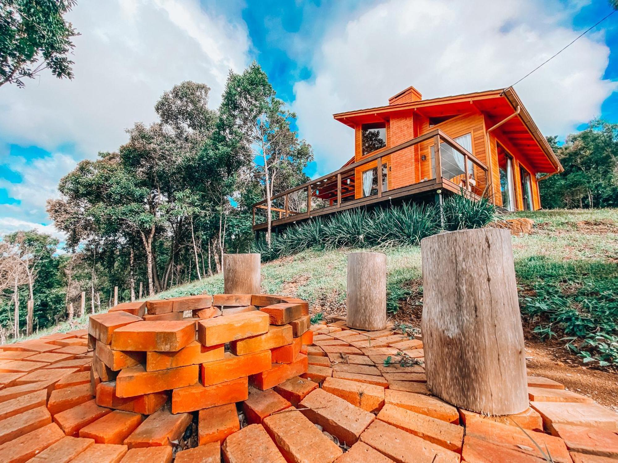 Cabana Romantica Na Serra Com Hidro, Lareira, Lagos E Trilhas Villa Bom Retiro  Dış mekan fotoğraf