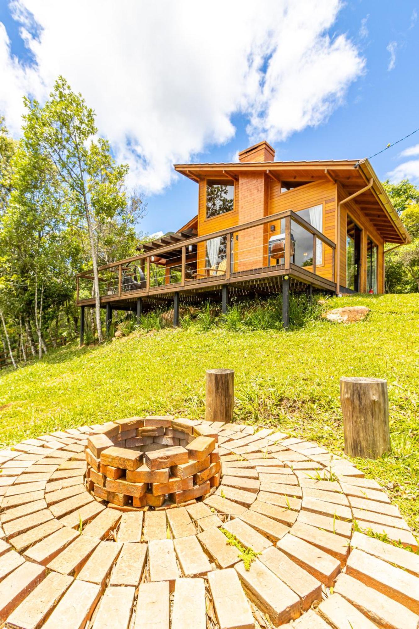 Cabana Romantica Na Serra Com Hidro, Lareira, Lagos E Trilhas Villa Bom Retiro  Dış mekan fotoğraf